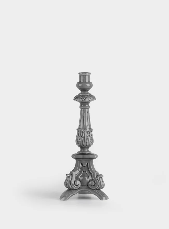 Tall Baroque Candle Holder