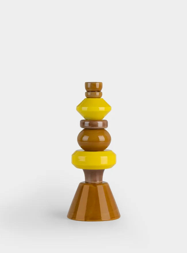 Tall Geometric Candle Holder
